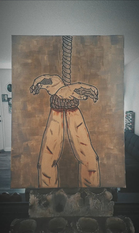 "Bound" 12inx16in acrylic on canvas